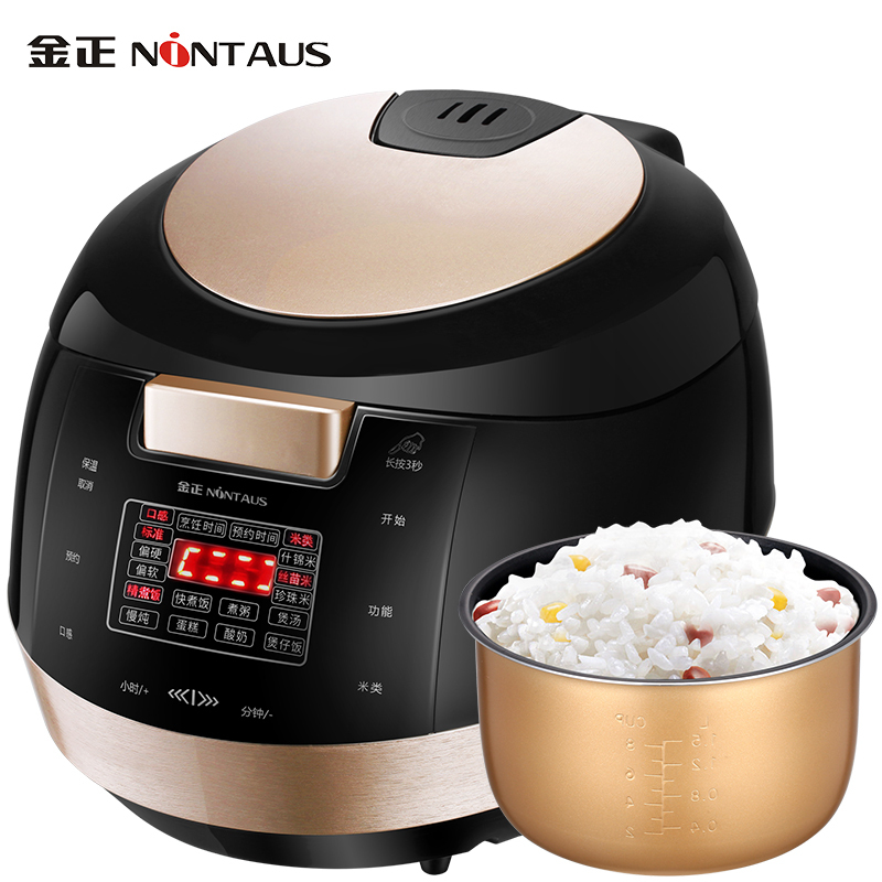金正(NINTAUS)微电脑电饭煲 JZFB-405D 4升微压力焖煮 24小时智能预约 可拆卸内盖电饭锅