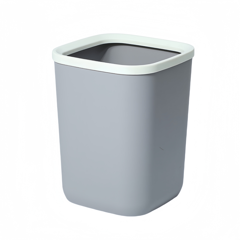 凡礼格塑料方形垃圾桶 灰色12L
