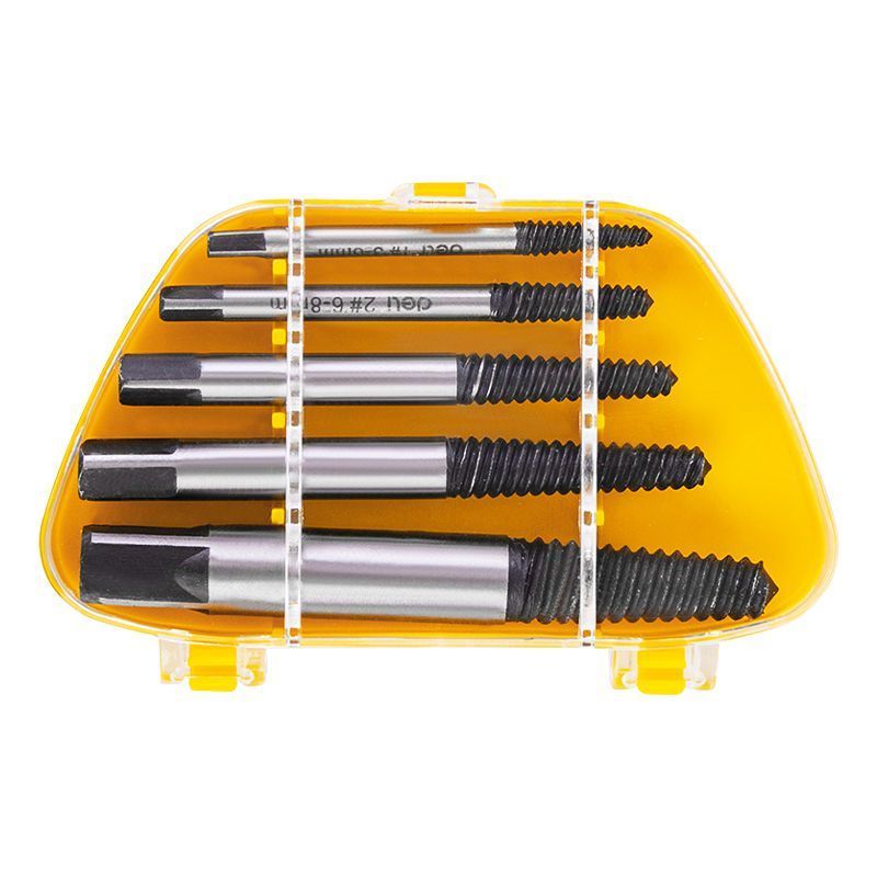 得力断头螺丝取出器滑丝滑牙万能取罗丝工具反丝断丝取丝器神器aa断丝