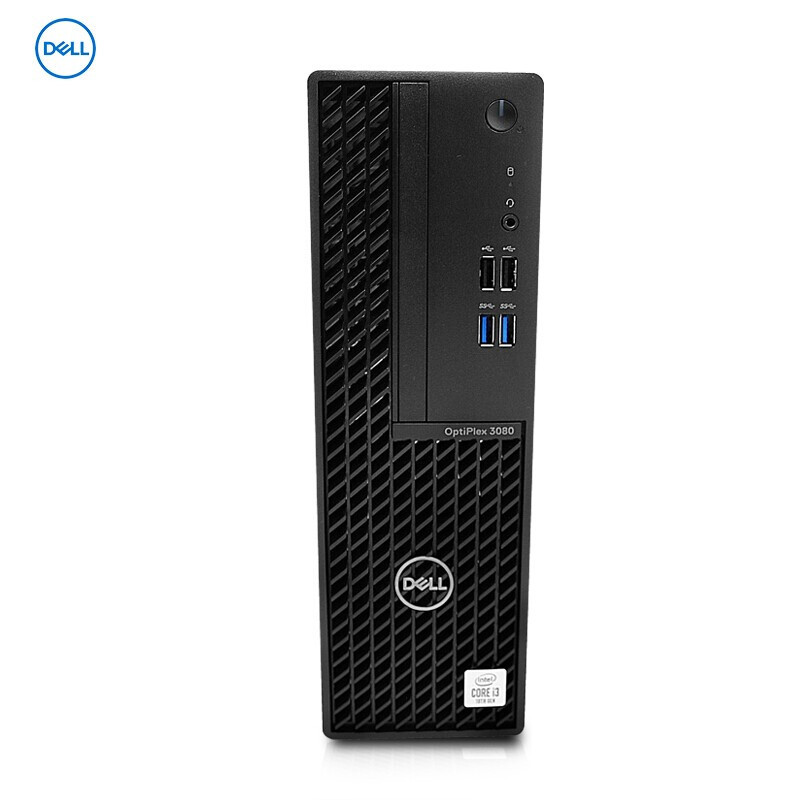 戴尔(DELL) OptiPlex 3080SFF 台式机商务办公小机箱 i3-10100/4G/1T机械/集显