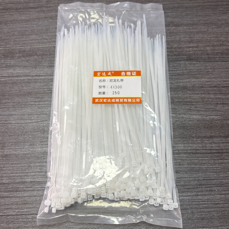 宏达成尼龙扎带4*300 250根/包高清大图
