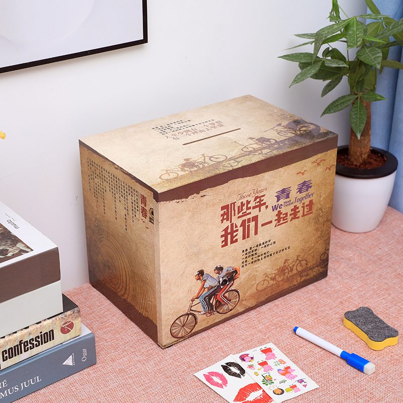 365天创意抖音网红存钱罐不可取儿童超大容量只进不出女生储蓄箱 三维工匠 走过青春储蓄罐高清大图