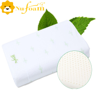 优富(Nufoam)枕芯 乳胶 保健高低枕N5 泰国进口乳胶枕 四季使用 保健呵护颈椎睡眠60x40x10/12cm白