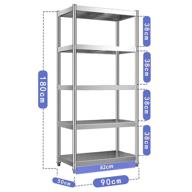 豫龙都厨房置物架90*50*180cm个高清大图