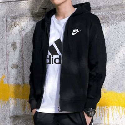 耐克夹克男装上衣跑步训练运动服ins潮休闲连帽外套BV29 BV29-010 BV2649-010/内里毛圈/偏大一码 L/建议130-150斤