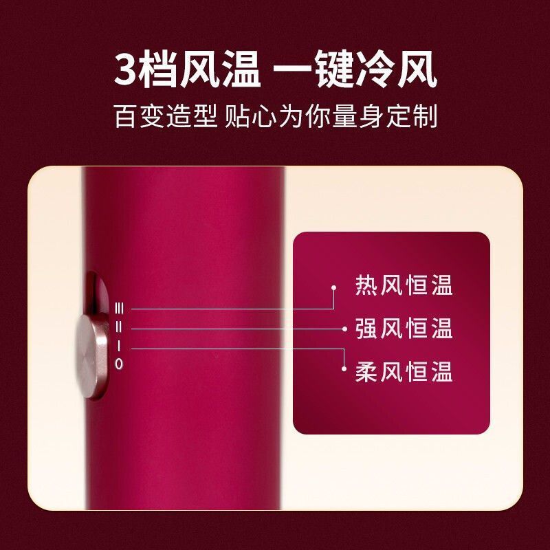 海尔电吹风机家用大功率护发负离子速干吹风筒新款宿舍用学生1600W大功率 2000万负离子护发恒温护发HC31-1622