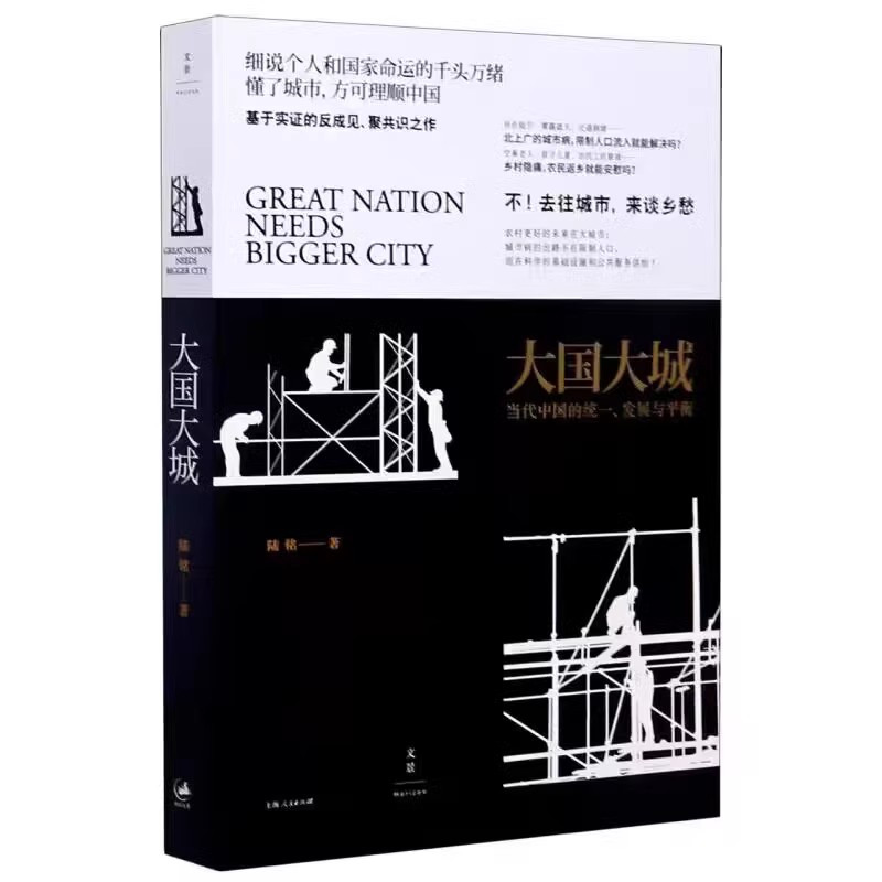 [正版]大国大城 当代中国的发展与平衡 陆铭著 罗辑思维节目 基于本土实证 以经济视角谏言社会问题 经济学家反成见聚共