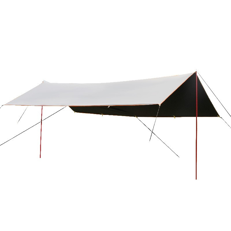 趣游帮 户外轻奢黑胶天幕帐篷防雨防晒便携折叠白色400*292cm/顶 Y12