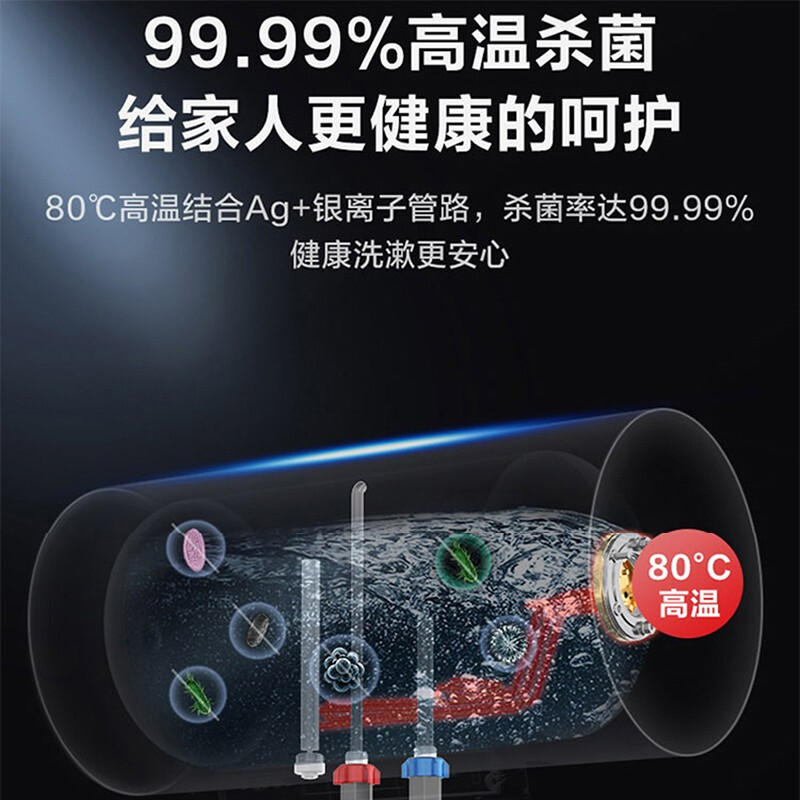 美的(Midea) 60升电热水器 F60-F32DQ3