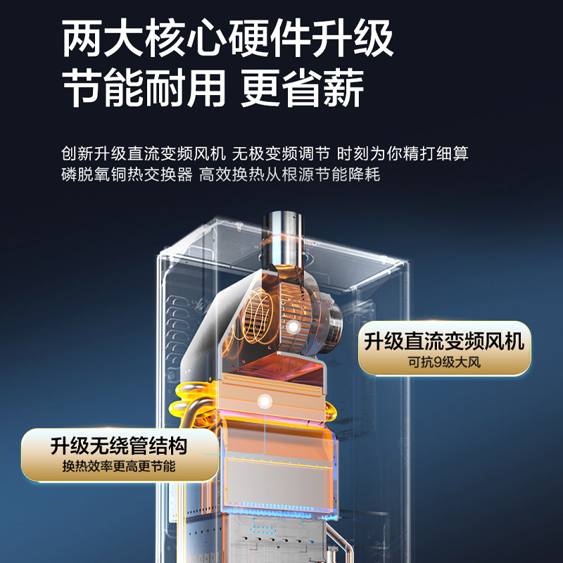 Haier/海尔 燃气热水器JSQ25-13MA5DCMCU113升 水气双调 智能变升 智能WIFI操控 健康抑菌