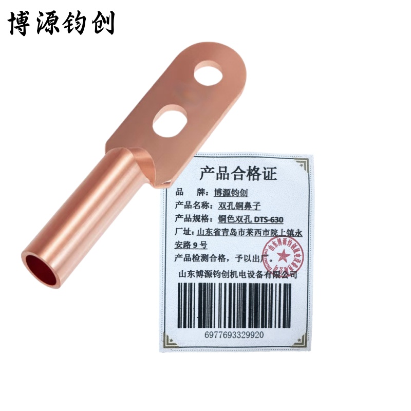 博源钧创 双孔铜鼻子 铜色双孔DTS-630 个高清大图