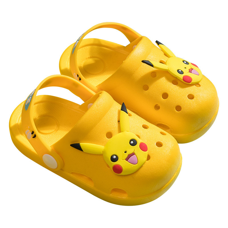 POKEMON皮卡丘儿童拖鞋男童凉拖鞋洞洞鞋女童鞋子夏季家居鞋902C-5
