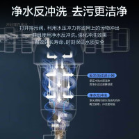 海尔前置过滤器家用净水器6T大通量40微米免换芯净水反冲洗全屋自来水管道 HP-32