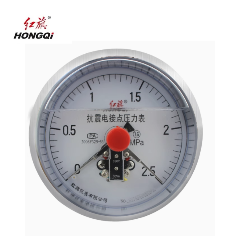 红旗 耐震磁助式电接点压力表检测款 YTNXC-100ZT (备注压力值) 块高清大图