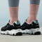 斯凯奇(Skechers)女鞋 2023秋季新款运动鞋时尚熊猫老爹鞋厚底耐磨休闲鞋 149060-BKLB 5/35/2