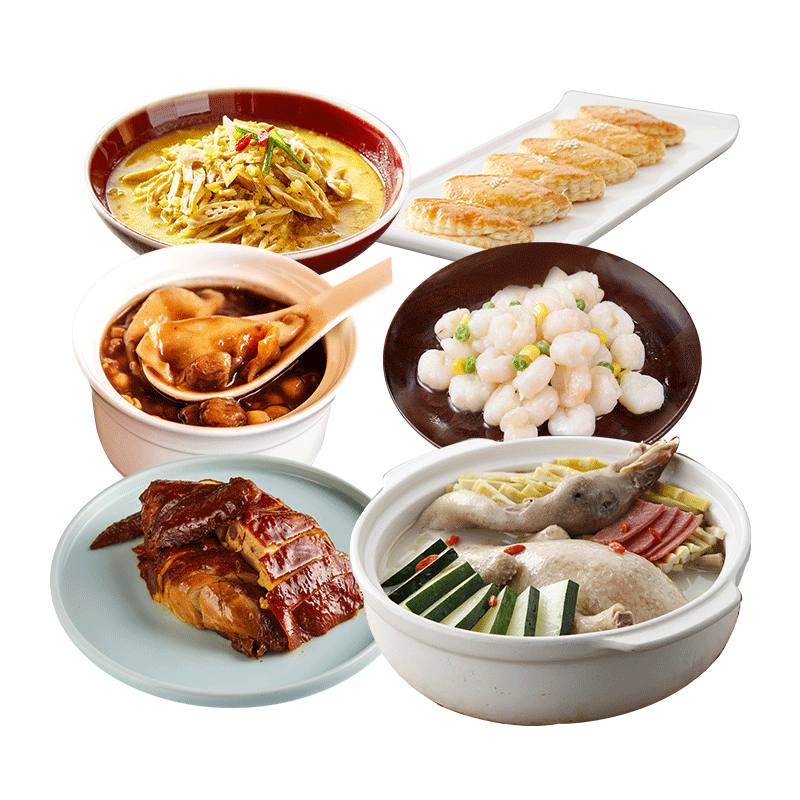 丰收日4-6人聚餐半成品菜套餐3770g点心汤品俱全老鸭汤方便快捷