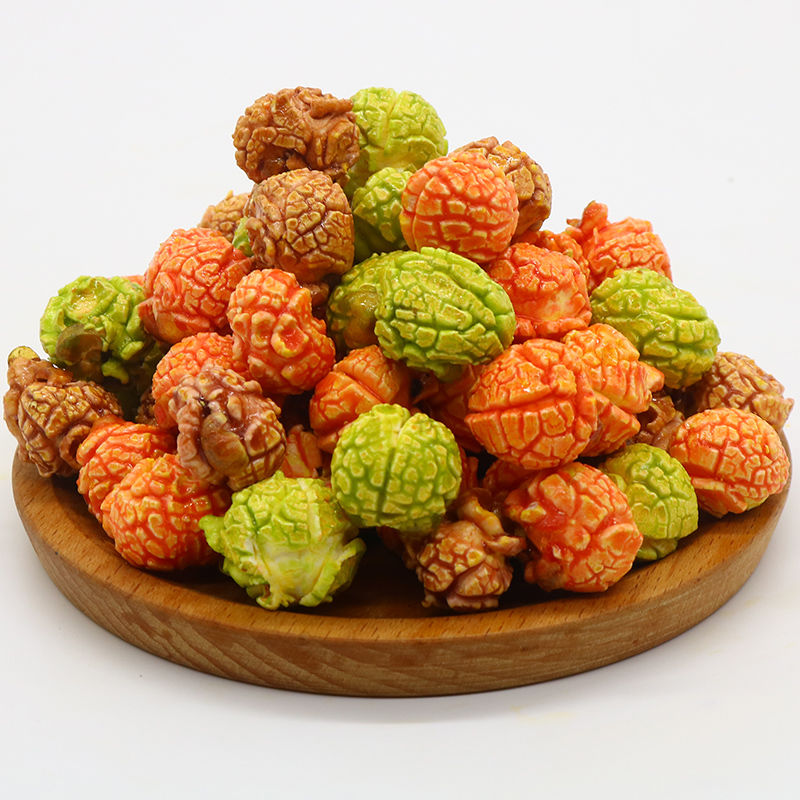 美式球形爆米花即食奶油焦糖巧克力海苔小龙虾办公室追剧休闲零食 100