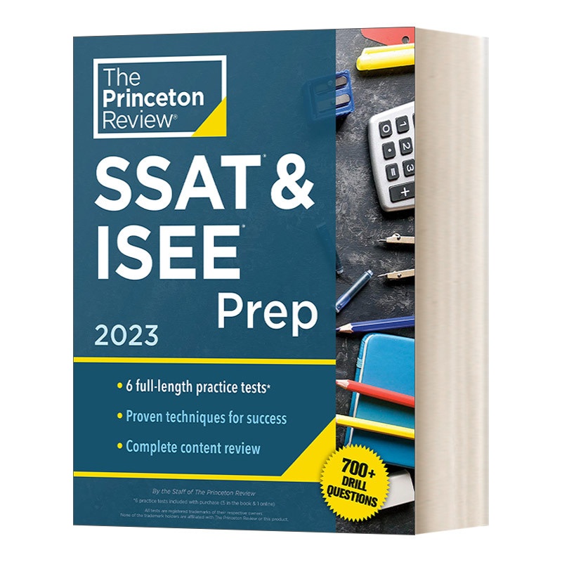 [正版]英文原版 Princeton Review SSAT & ISEE Prep 2023 普林斯顿 SSAT和高清大图