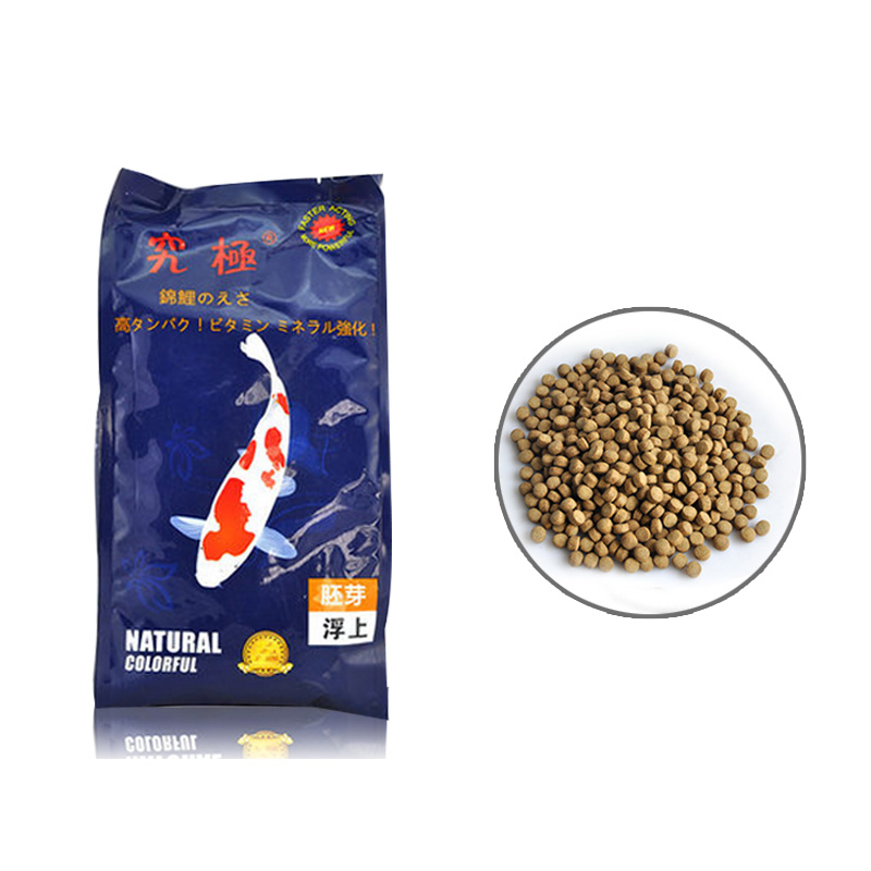 锦鲤鱼饲料胚芽增体鱼食助系列1kg5kg10浮温上热带鱼饲料高清大图