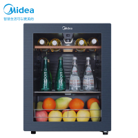 美的(Midea)66升 家用恒温红酒柜冰吧 冷藏雪茄酒柜 茶叶化妆品小型玻璃冰柜 JC-66GM