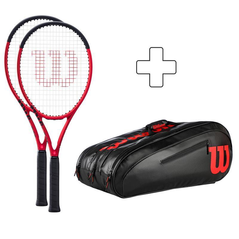 Wilson Clash 100 Pro V2.0 Plus专业比赛用拍高弹性碳纤维网球拍