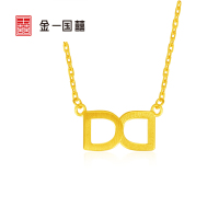 金一国囍足金黄金精品梦嘟嘟款黄金项链时尚套链送女士（计价）ABC024