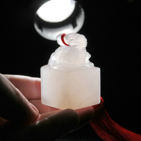 篆刻印章青海冻玉石头貔貅玉玺收藏书画书法闲章姓名包刻字