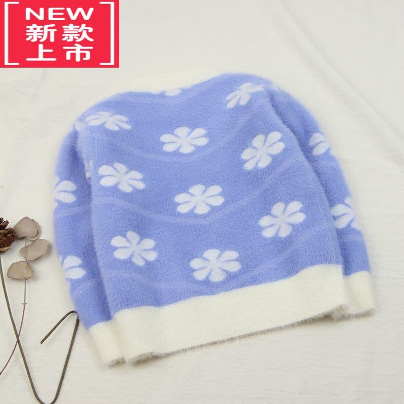 可莉允2021淘家仿貂绒毛衣童装秋冬款韩版男女童针织衫套头衫中大童图片