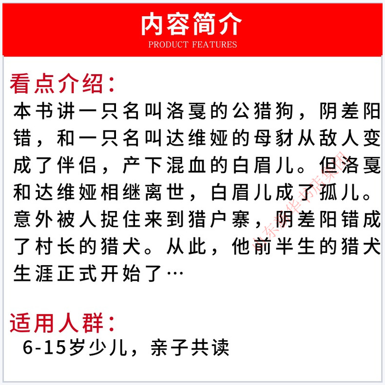 双面猎犬 [正版]书店 双面猎犬 动物小说大王沈石溪·品藏书系 中/小学生阅读少儿读物 儿童文学高清大图