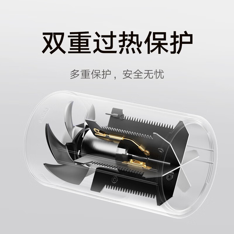 小米(mi)便携吹风机H101 负离子便携电吹风 轻护发可折叠吹风筒高清大图