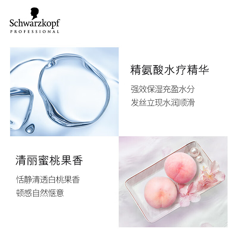 施华蔻(Schwarzkopf) 专业水漾精华滋养护发素1000ml高清大图