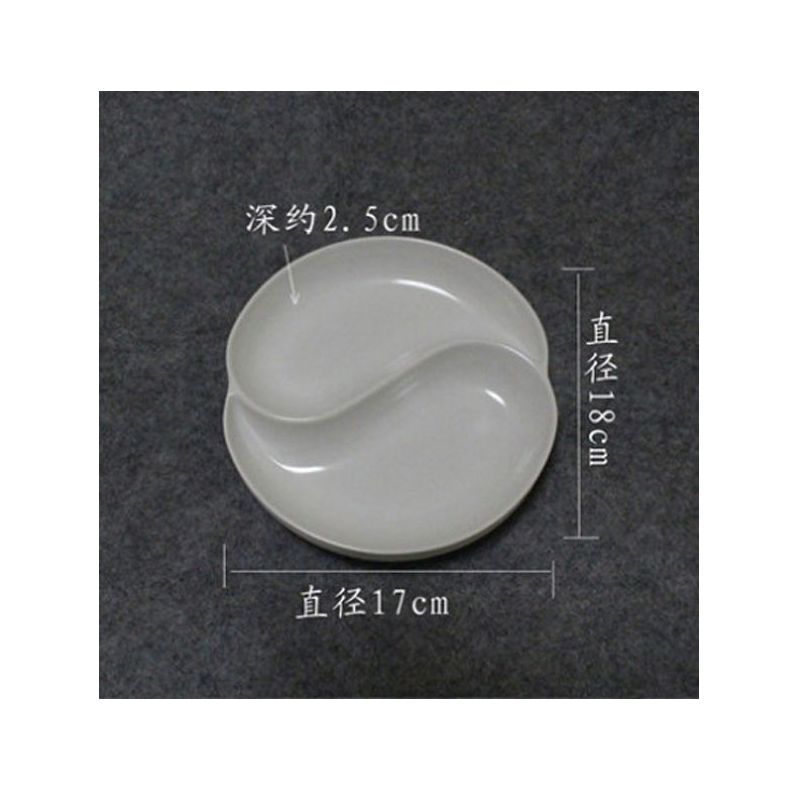 仿陶瓷调色盘 墨碟 墨盘 多功能塑料调色盘国画调色书法美术用品