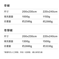苏宁宜品95%国产白鹅绒被子2*2.3米1000g填充/2.2.4米1150g填充