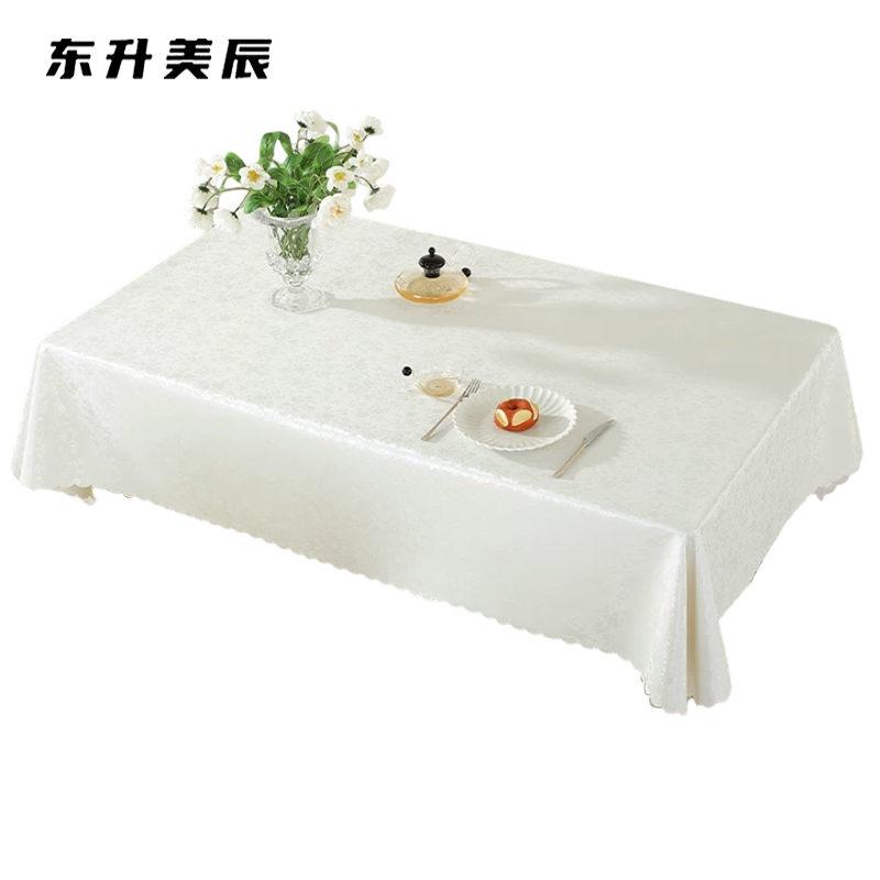 东升美辰 银白色桌布120*120cm DS-JF119 张高清大图