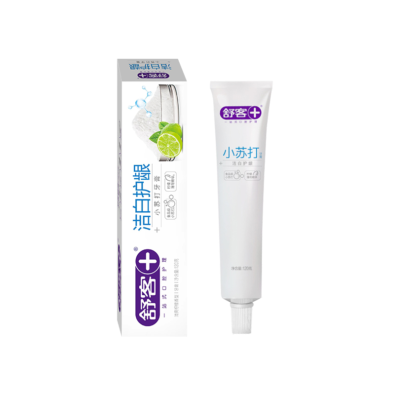 舒客+小苏打 牙膏(洁白护龈)120克*6高清大图