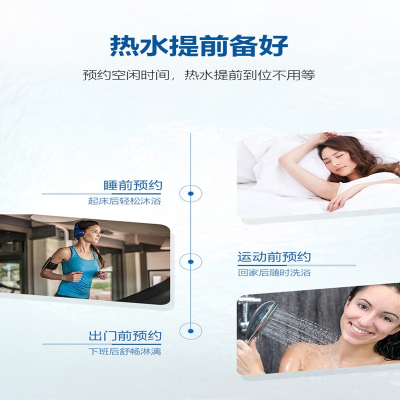 海尔ES300F-L电热水器 300L 大容量落地式 5000W 630*600*1691 一级能效高清大图