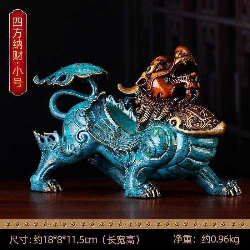 美帮汇铜貔貅摆件一对铜貔貅玄关办公室装饰摆件开业礼品高清大图