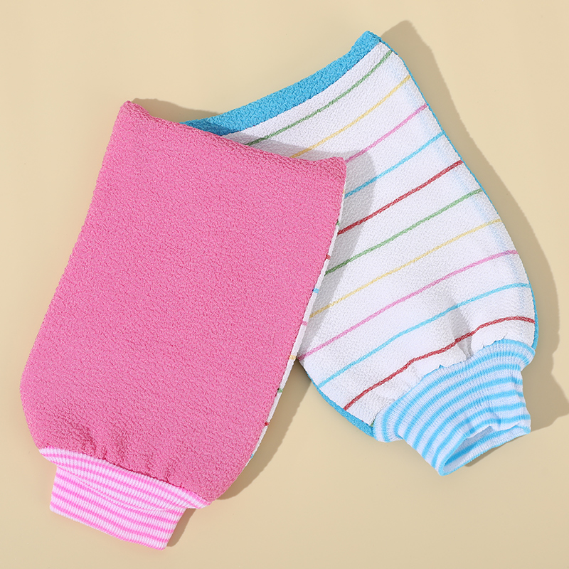 AB双面两用纯棉搓澡巾强力搓泥加厚家用洗澡巾男女搓澡神器高清大图