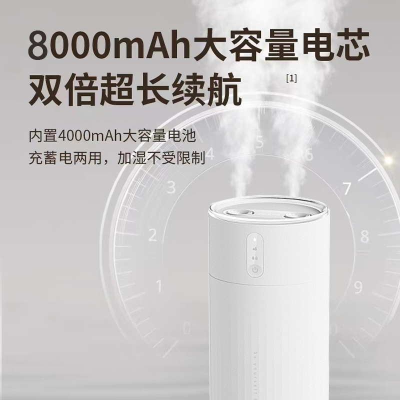 几素(JS) 桌面加湿器迷你卧室宿舍床头家用空气加湿器车载加湿器 Humidifier Life9_加湿器