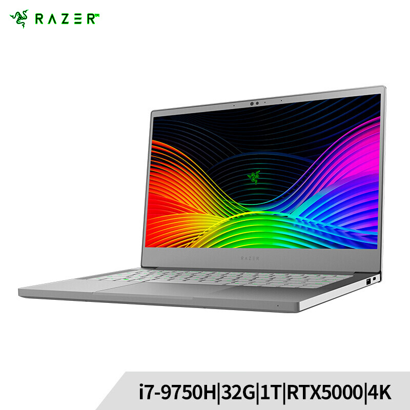 雷蛇(Razer)灵刃15精英工作室版 2019款 15.6英寸轻薄游戏笔记本电脑(i7-9750H 32G 1T SSD PCIE RTX5000 4K OLED触摸屏 雷电3)