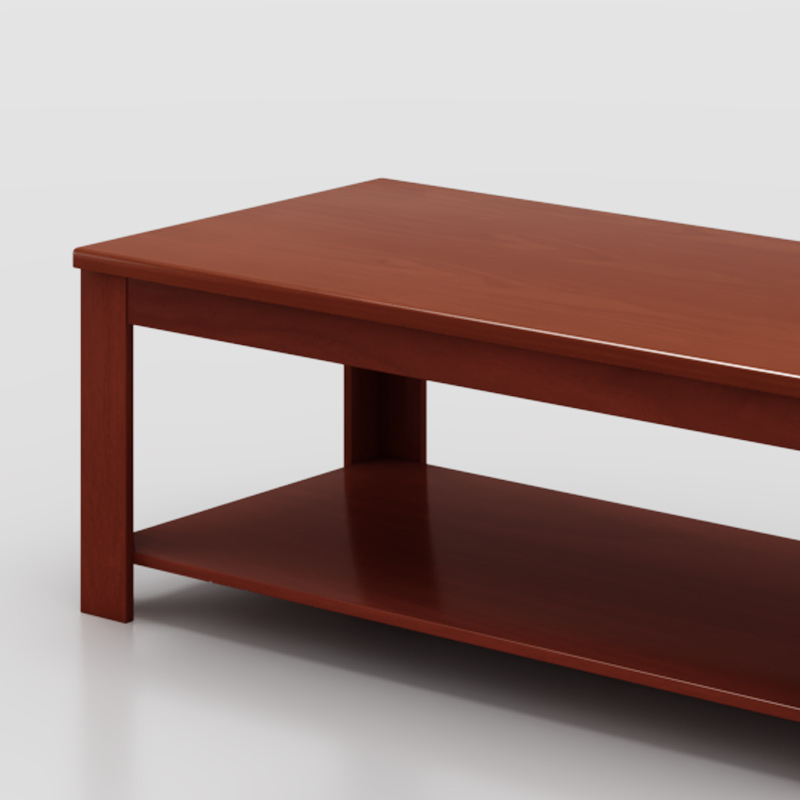 臻远ZY-SY-242 实木贴皮长茶几高清大图