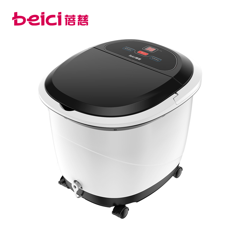 蓓慈(beici)足浴器BZ304B升级款 温度设定 万向滚轮 仿卵石按摩点家用足浴盆泡脚桶洗脚盆 脚动滚轮按摩