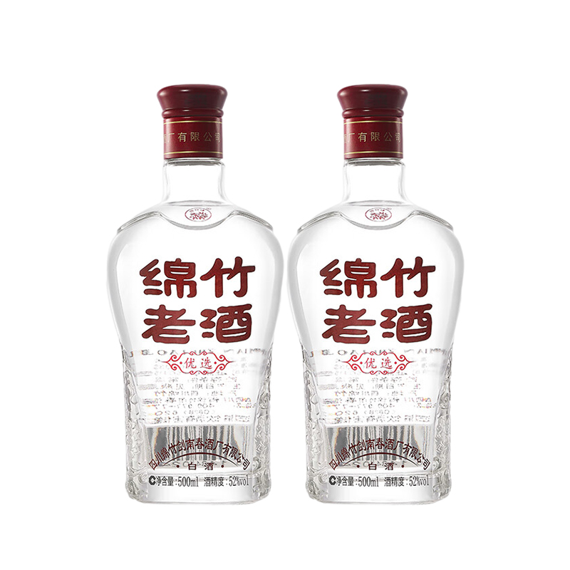 剑南春 绵竹老酒(优选)52度500ml*12瓶整箱 浓香型白酒年份随机高清大图