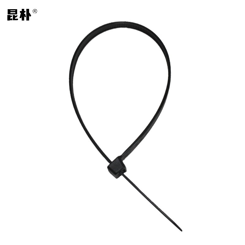昆朴 国标PA6黑色尼龙自锁扎带 10*550mm G15 根高清大图