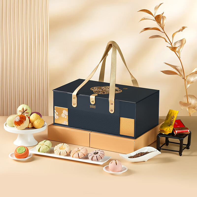 悠享时 鎏金纳福礼盒845g高清大图