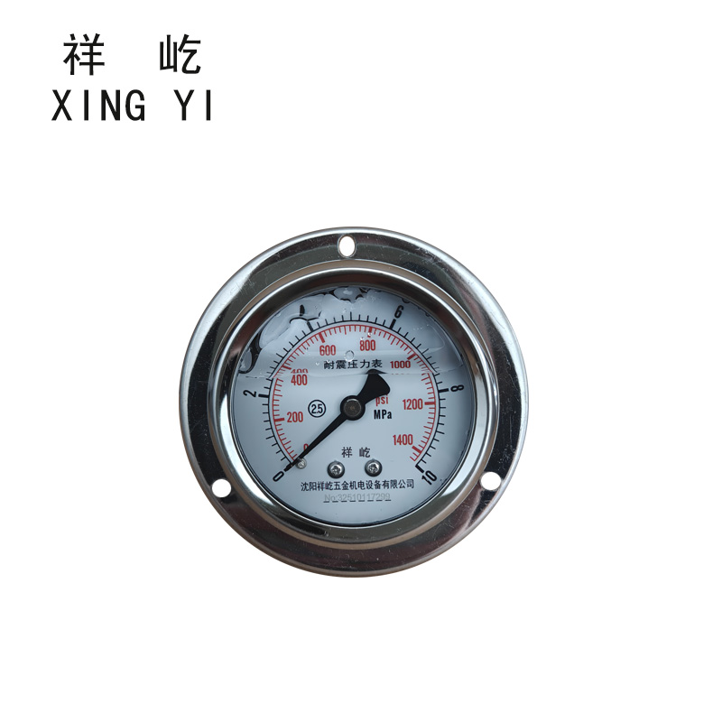 祥屹 耐震压力表轴向带边 YTN60ZT 0-10Mpa 块高清大图