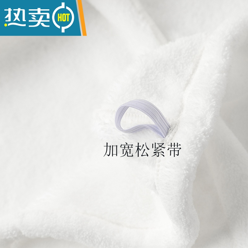 敬平加厚女士干发帽包头巾吸水速干浴帽长发女头发干发巾可爱 粉色云朵 双层加厚高清大图