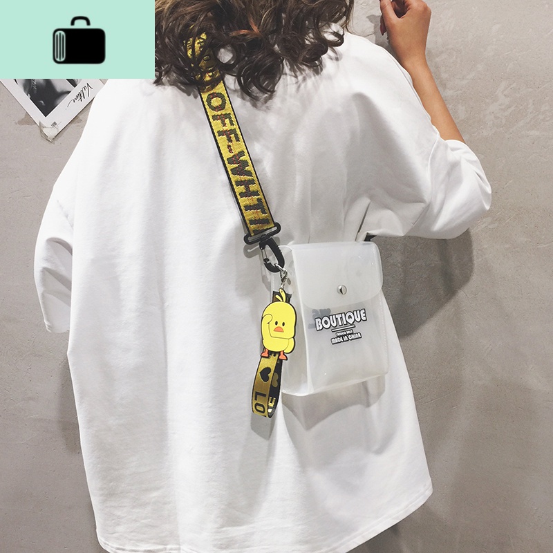 透明小包包女2020新款时尚百搭果冻小方包洋气休闲个性单肩斜挎包NEWLAKE高清大图