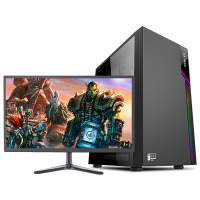 铭能 i5四核/GTX1060 6G独显/16G内存/480G固态 台式机 DIY组装机 台式电脑 商务家用办公组装电脑 学生电脑设计台式主机娱乐电竞吃鸡游戏电脑主机+19英寸全套