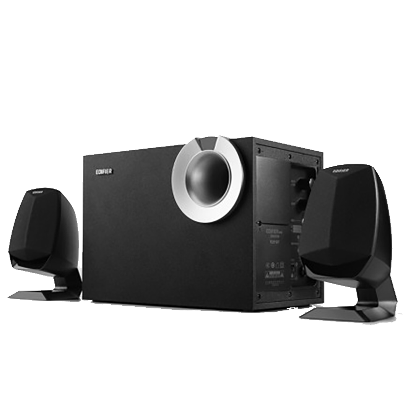 漫步者(EDIFIER)R201BT 多媒体音箱 2.1声道电脑音箱 游戏音箱 黑色